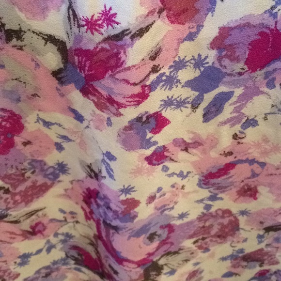 Periwinkle blue and pinks kimono - Picture 6 of 7